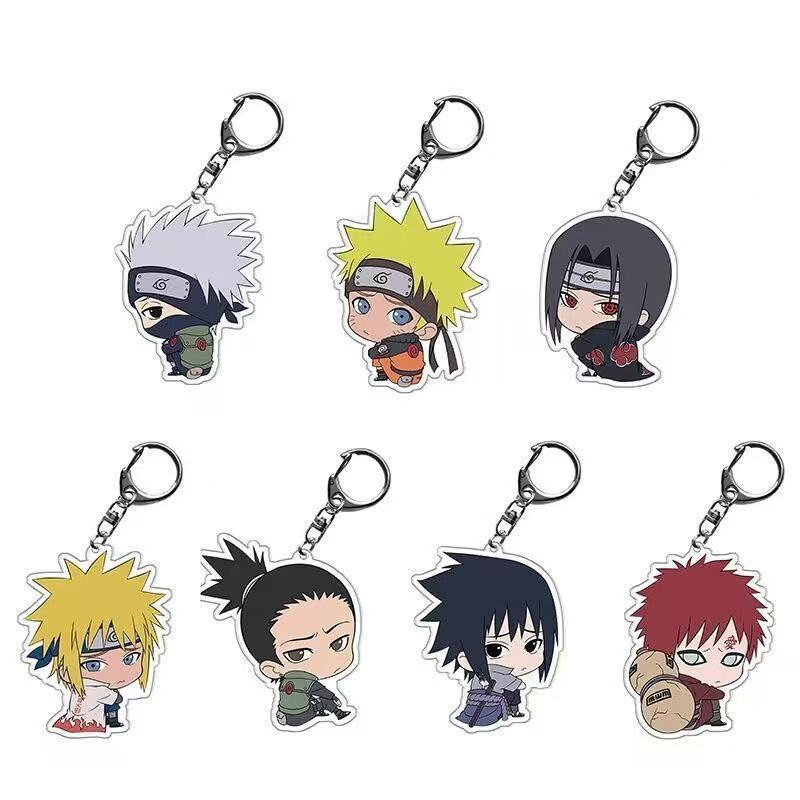 Anime Merchandise Wholesale - NARUTO chibi cartoon cute acrylic keychain