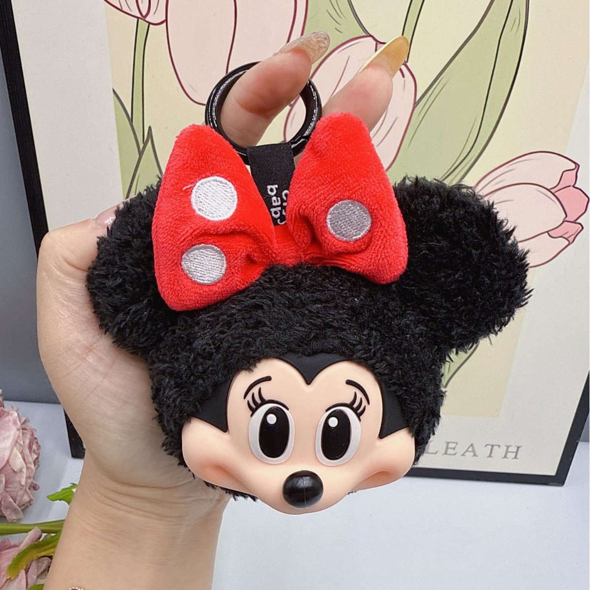 Original Anime Merchandise - Mickey Minnie Plush Doll Keychain Cute