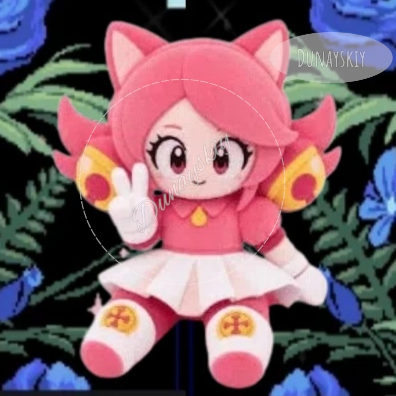 Anime Merchandise Dress - Deltarune Pink Cat Stuffed Plush Toy