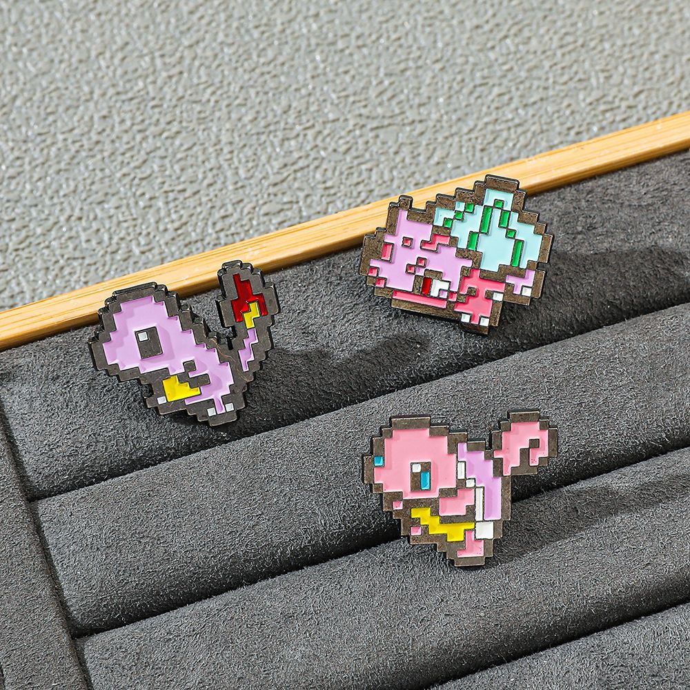 Pixel Mosaic Pokemon Metal Ena - Enamel Pin Set recension och pris